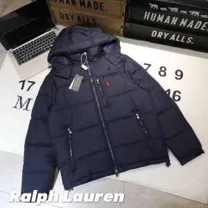 Luxury Super Clone Ralph Lauren Down Jacket Ash Duck Nylon Fabric Embroidery