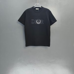 Luxury Aaa Dior Heavyweight Fabric Short-Sleeved T-Shirt