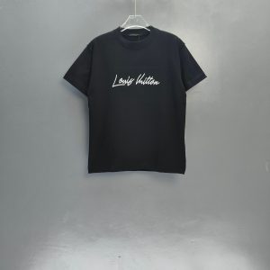 Designer High Quality Louis Vuitton Heavyweight Fabric Short-Sleeved T-Shirt