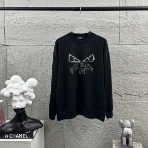 Designer Fendi Silicone Long-Sleeved Sweatshirt For Autumn