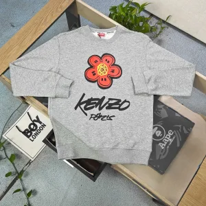 Luxury High Quality Kenzo Hoodie Red Eva Autumn Winter And