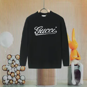 High Quality Gucci Sweater Black Wool Jacquard Easy To Match