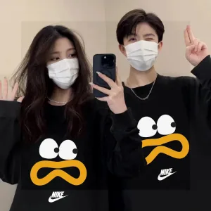 AAA Nike Hoodie Black Cotton Fleece Autumn