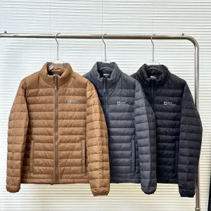 AAA Jack Wolfskin Down Jacket Brown Autumn Winter And