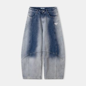 Luxury Prada Denim Trousers For Fall