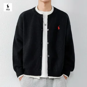 AAA High Quality Ralph Lauren Outerwear Red Wool Patch Plaid Patchwork