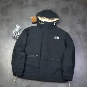High Quality AAA The North Face Cotton-Padded Coat Red Cotton Winter Zippered Pocket