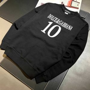 High Quality Luxury Dolce & Gabbana Fleece Hoodies For Autumn
