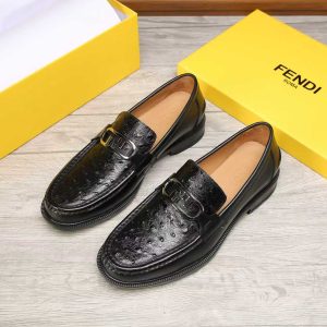 Designer Luxury Fendi Calfskin Leather Shoes