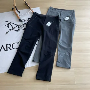 High Quality AAA Archaeopteryx Trousers Black Woven Fabric Clean Lines Autumn Patch