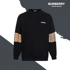 High Quality Burberry Sweatshirt Red Cotton