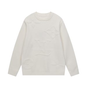 Designer Louis Vuitton Jacquard Long-Sleeved Shirt