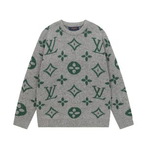 High Quality Louis Vuitton Jacquard Long-Sleeved Sweater