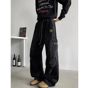 Super Clone Reps Stone Island Pants Blue Adjustable Drawstring Street Style
