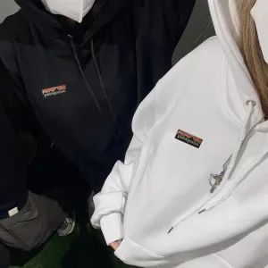 Super Clone Reps Patagonia Hoodie Red Cotton Fleece Patch