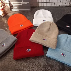 Luxury Champion Wool Hat Orange Simple And Versatile Autumn Winter