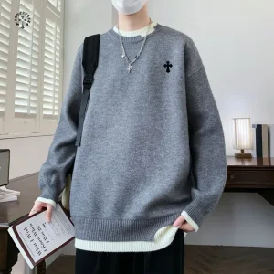 Reps Super Clone Chrome Hearts Sweater Red Knitted Fabric