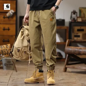 Designer Carhartt Work Pants Green Fleece