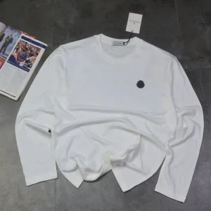Super Clone Moncler Long-Sleeved Shirt Ash Cotton Pure Autumn