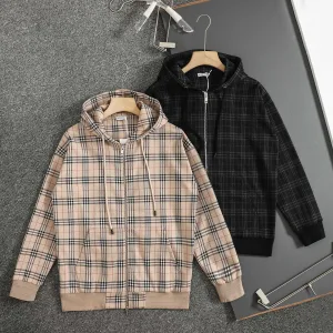 High Quality Reps Burberry Jacket Red Cotton Jacquard Smooth To The Touch Easy Match Autumn Winter