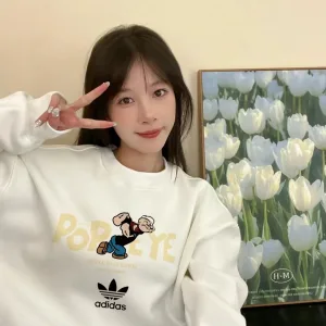 Designer Reps Adidas Hoodie Black Cotton Fleece Autumn