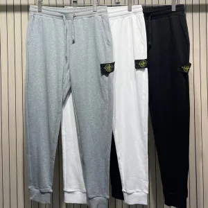 High Quality Stone Island Sweatpants Black