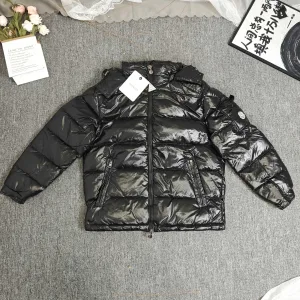 Luxury Monk Outerwear Black Goose Down Duck Nylon