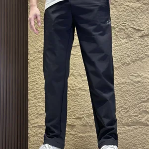 Luxury Designer Archaeopteryx Casual Pants Red Cotton Nylon Fleece Daily Commute Winter Even Stitching 3D Logo