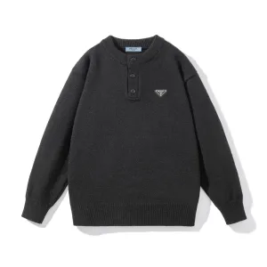 Designer Prada Sweater Red Genuine Leather