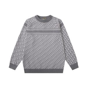 Luxury Dior Jacquard Sweater For Fall