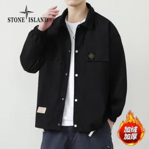 Reps Luxury Stone Island Coat Red Fleece