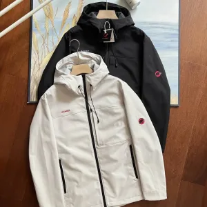 Luxury Mammut Coat Red Fleece Winter