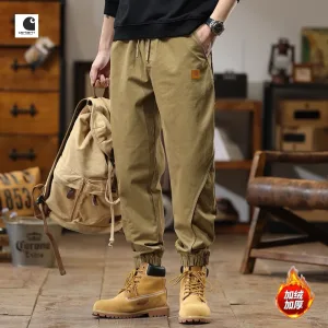 Luxury Carhartt Work Pants Green Fleece