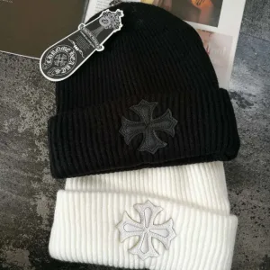 Super Clone High Quality Chrome Hearts Wool Hat Black Winter