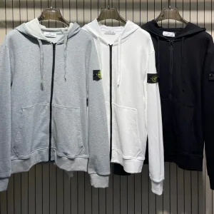 Reps Stone Island Coat Black