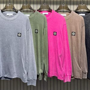 Luxury Stone Island Stone Long-Sleeved T-Shirt