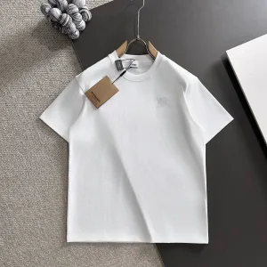 Super Clone Reps Burberry Short Sleeves White Cotton Pure Spring Autumn