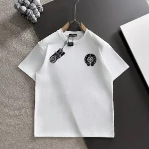 Reps Super Clone Chrome Hearts Short Sleeves White Cotton Pure Wool Spring Autumn Embroidery