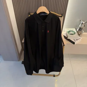 Luxury Ralph Lauren Long-Sleeved Shirt Red