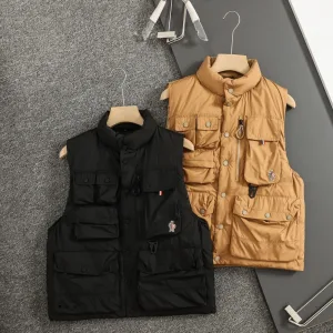 Super Clone Reps Moncler Vest Red Goose Down Duck Nylon Soft Touch