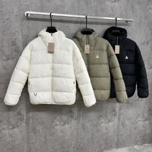 AAA High Quality Nike Outerwear Red Cotton Down Nylon Fabric Autumn Winter And Zippered Pocket