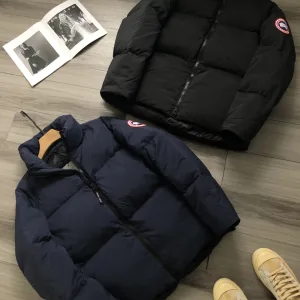 Designer Canada Goose Down Jacket Red Duck Polyester Fiber Embroidery