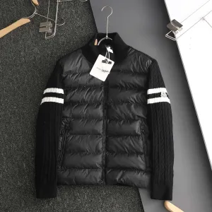 Designer AAA Moncler Outerwear Red Wool Feather Duck Down Fleece Exquisite Workmanship Elegant Black Winter Patch Side Pockets