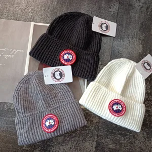 Designer AAA Canada Goose Wool Hat Red Winter
