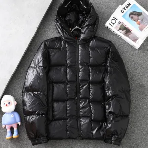 Luxury Moncler Down Jacket Black Goose Duck Nylon