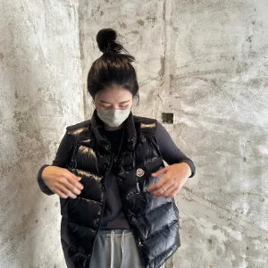 Designer High Quality Monk Vest Black Down