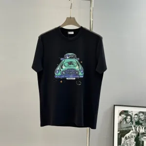 Reps Burberry T-Shirt Black Cotton Modal Urban Style