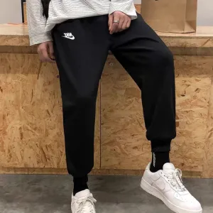 Luxury High Quality Nike Sweatpants Red Cotton Fleece Autumn Winter