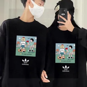 AAA Adidas Hoodie Black Fleece Suede Autumn