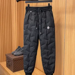 AAA Reps Monk Fleece Pants Red Duck Down Simple And Versatile Outdoor Windproof Autumn Winter Down-Proof Fabric